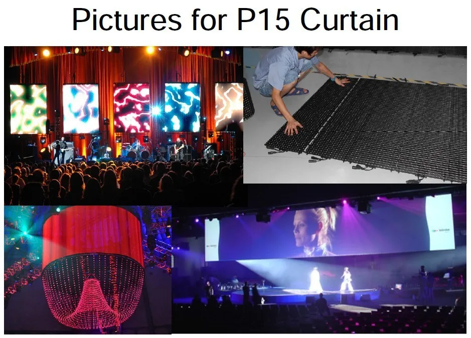 Indoor P15 soft curtain