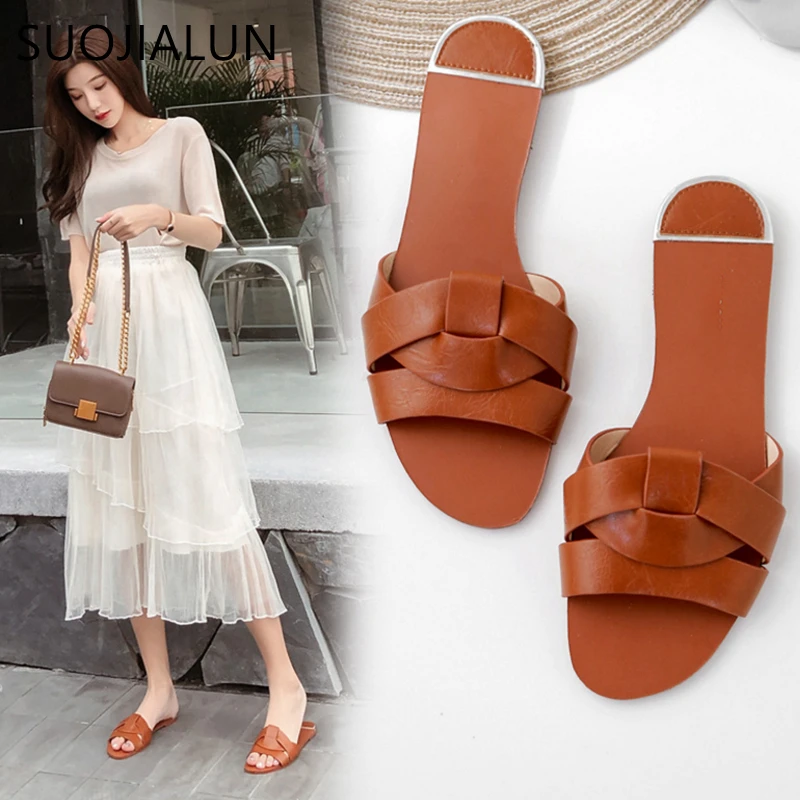 

PADEGAO 2019 Beach Women Slippers Sandals Women Slippers Flat Heel Casual Ladies Shoes Outdoor Female Slides