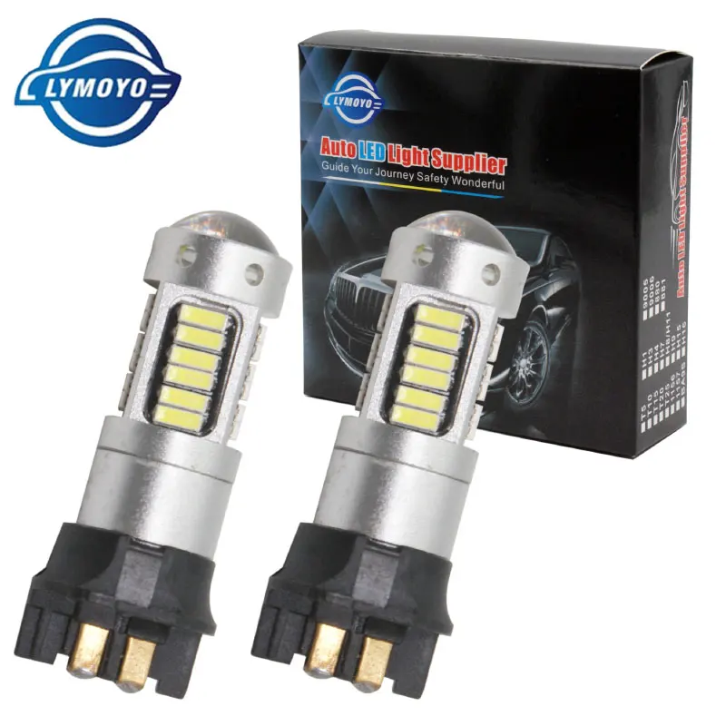 LYMOYO 2 шт. белый PWY24W PW24W светодиодный светильник 30smd canbus передний указатель