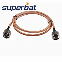 Superbat RF коаксиальный кабель Универсальный N кабель штекер-штекер разъем-разъем RG400 15 см специальный кабель