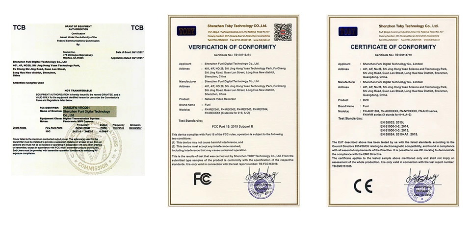 IP Camera certificate