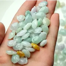 10 шт. натуральный нефрит(жадеит) свободные бусины в форме персика
