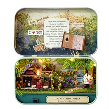 Забавный 3D Деревянный DIY коробка ручной работы театр кукольный домик Миниатюрный Кукольный домик модель домашнего украшения Сборка образовательные игрушки