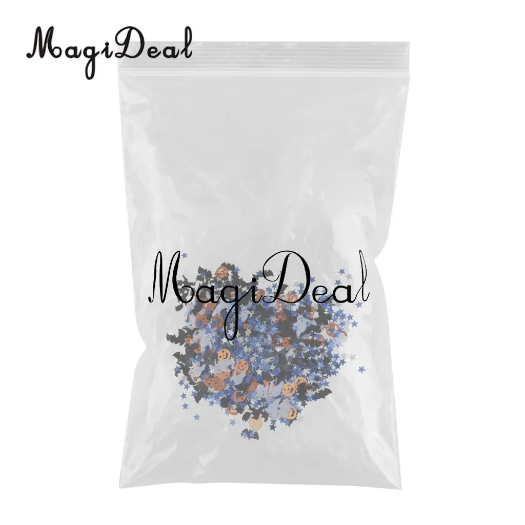 15g Assorted Halloween Pumpkin Witch Star Table Confetti DIY Party Decor