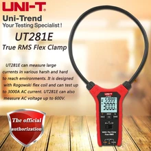 UNI-T UT281E True RMS Flex Clamp; 3000A AC True RMS гибкий клещи, измерение сопротивления/частоты/пускового тока