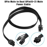 S SKYEE 4 шт./компл. 60 см Мощность видеокарты кабель 18AWG 8Pin штекер двойной 8Pin (6 + 2) Мужской Для PCI-E GPU Кабель питания Шнур