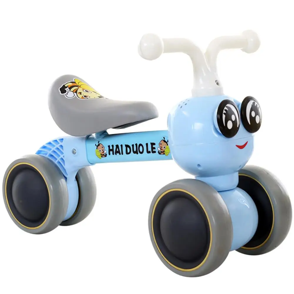 Детский балансировочный велосипед, Учитесь ходить, получайте ощущение баланса, без педалей, игрушки для детей, малышей, От 1 до 5 лет, экологическое здоровье - Цвет: Blue Upgrade
