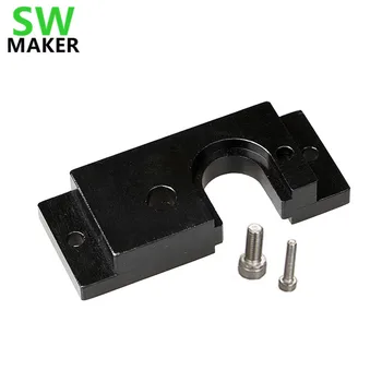 

SWMAKER Aluminum Alloy V6 HotEnd Mount plate with screws for DIY BullDog Extruder Black Color