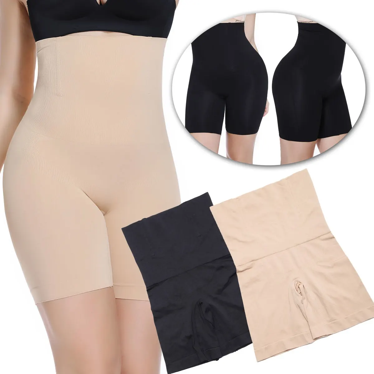 

Body Shaper Waist Trainer Slimming Underwear Tummy Control Shapewear Shorts Pants Fat Burning Women Loss Weight Butt Lifter