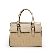 Nueva Llegada de LA PU de Cuero bolsa de Patrón De Tejido Compuesto Estilo de Las Señoras de Moda Bolso de la Manija de Lujo de Cinco Piezas de Un conjunto