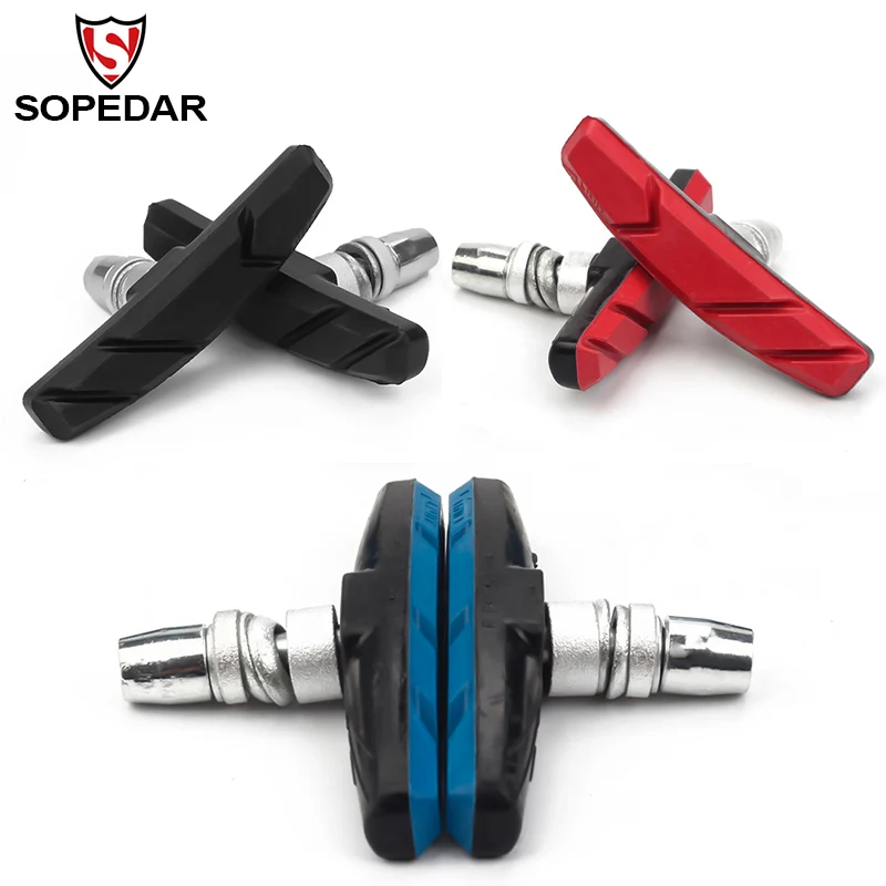 

1 Pair Mountain Road Bike Brake Pads Bicycle Braking V-Brake Holder Shoes Rubber Blocks Durable Cycling MTB Bicycle Accessories