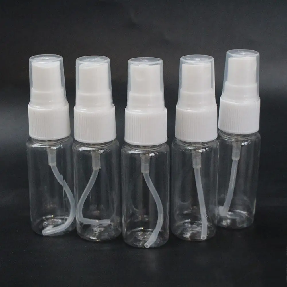  5Pcs 20ml Plastic Refillable Portable Sample Transparent Perfume Cosmetics Atomizer Empty Spray Bot