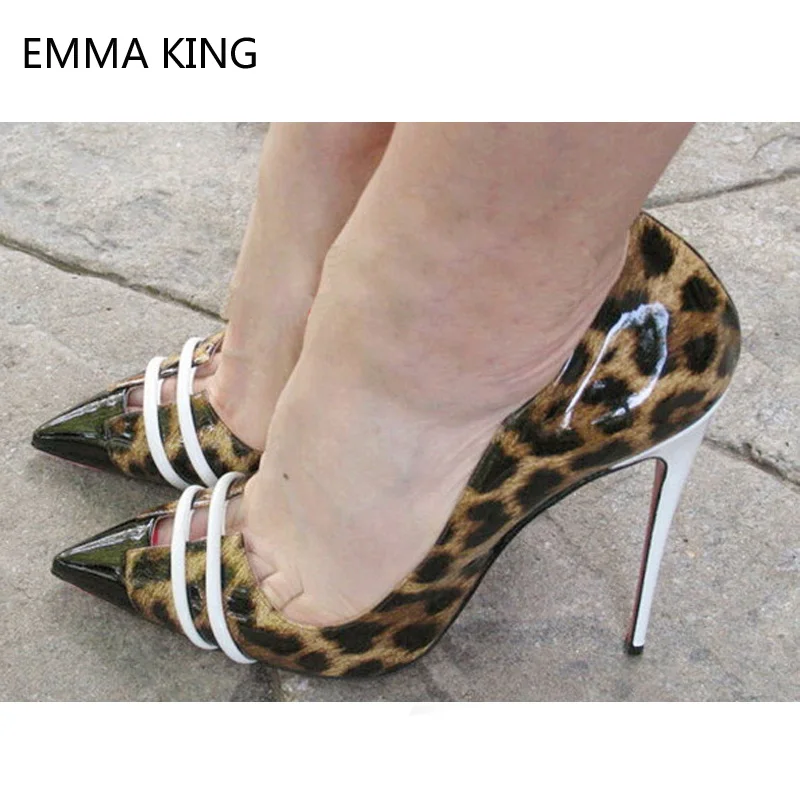 Серебристые Туфли-гладиаторы, женская обувь на каблуке с леопардовым принтом, с открытым носком, пикантная блестящая модельная обувь для вечеринок, женская обувь на высоком каблуке, Femme