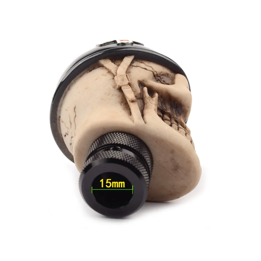 Negro pirata cráneo automática Manual De cambio De engranaje De perillas estilo De coche Kia Manual para Nissan Palanca Universal Palanca De Cambios Negro pirata cráneo automática Manual De cambio De engranaje De perillas estilo De coche Kia Manual para Nissan Palanca Universal Palanca De Cambios