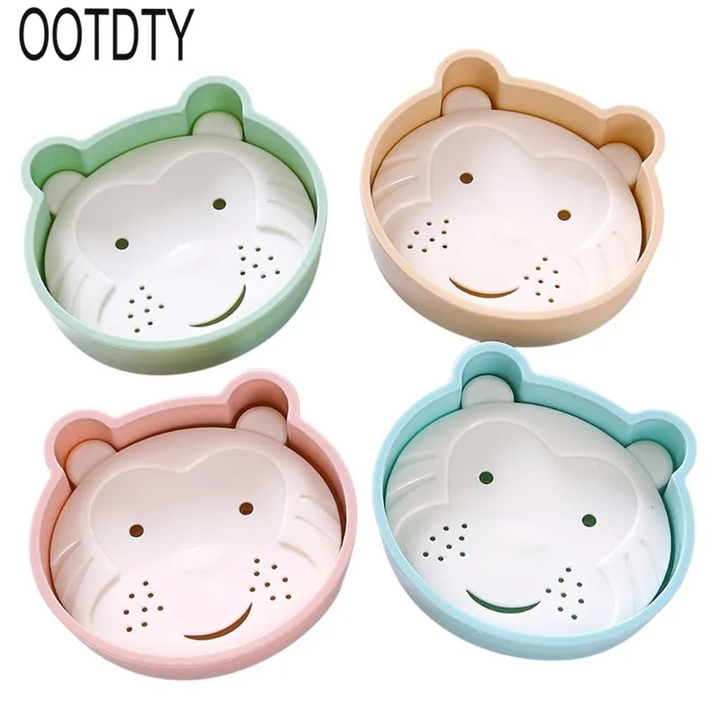

New Creative Multifunctional Cute Monkey Face Punch-free Soap Box Bathroom Drain Holder Wall Hanging Rack Tool