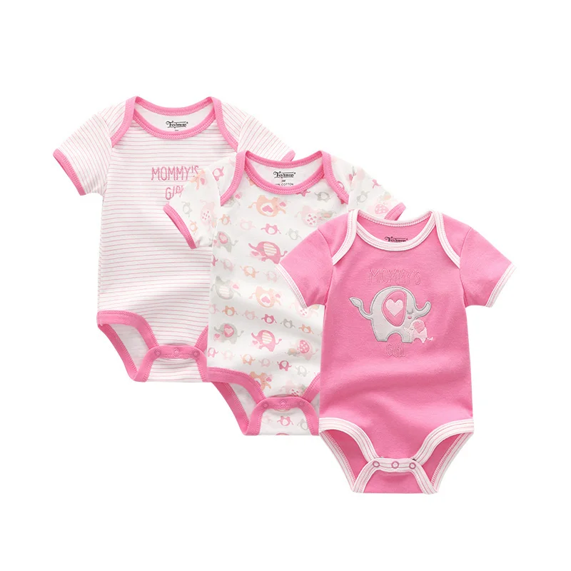 Baby Girl Clothes403 Г., 3 шт./лот, одежда для маленьких мальчиков с единорогом Одежда для новорожденных девочек боди из хлопка для детей от 0 до 12 месяцев, одежда для девочек Roupas de bebe - Цвет: Baby Girl Clothes403