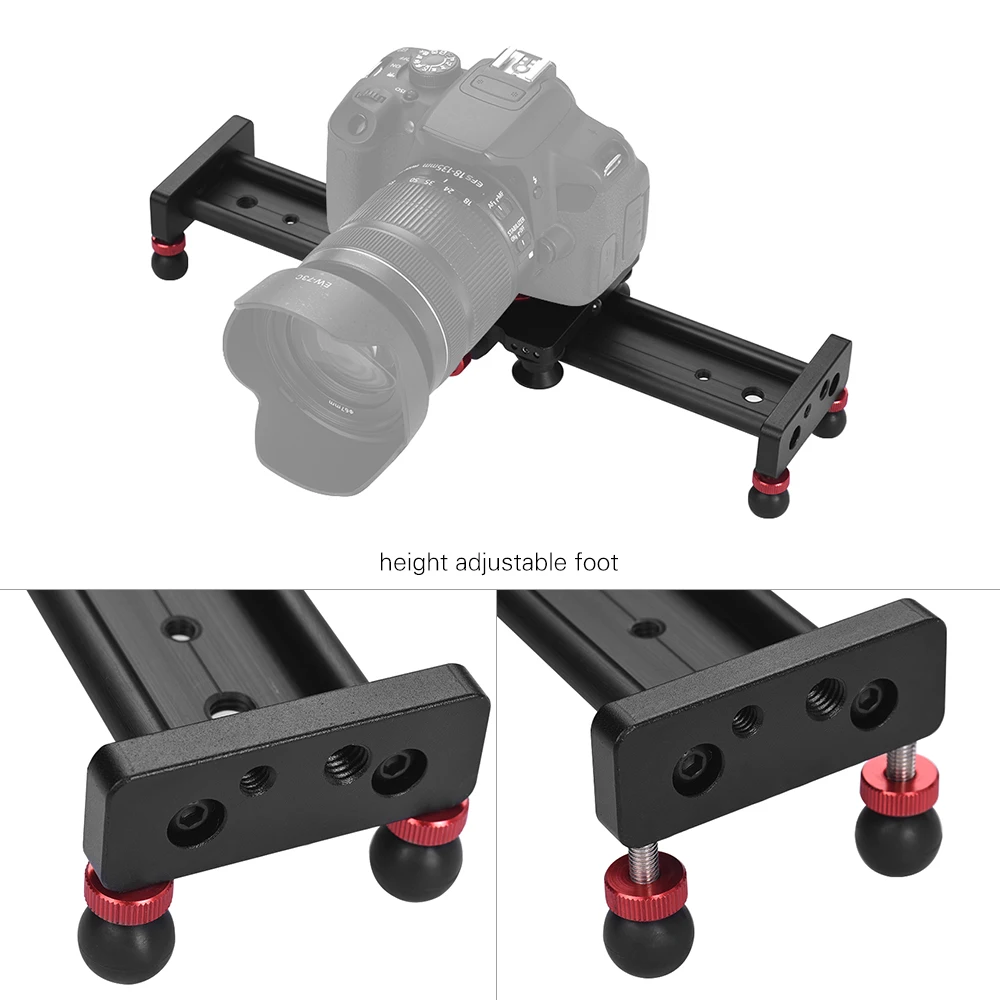30 см 40 см 50 см камера трек слайдер алюминиевый сплав демпфирования слайдер Трек видео стабилизатор рельс трек слайдер для DSLR видеокамеры