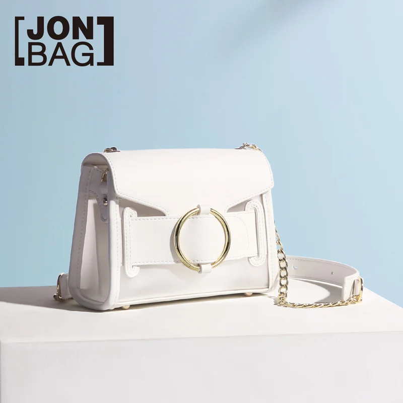 

JONBAG Transparent summer bag texture net red air slant slant cross INS 2019 new tide jelly bag