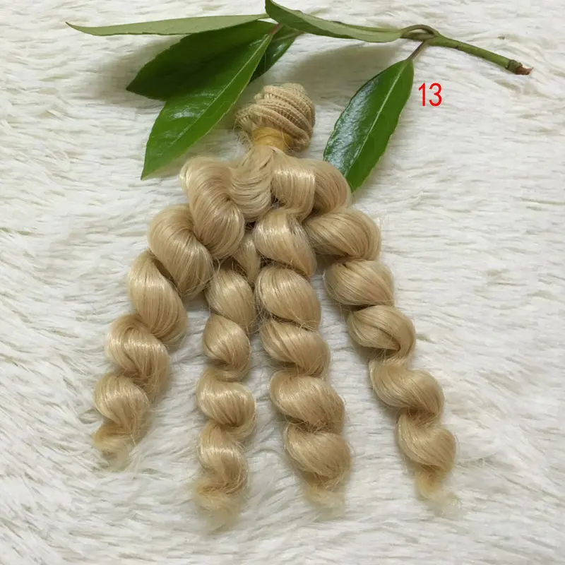1 шт. 15*100 см высокотемпературные волокна Модные глубокие спиральные вьющиеся кукольные волосы для наращивания DIY 1/3 1/4 1/6 BJD SD кукольные парики