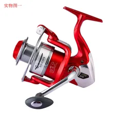 Рыболовная катушка спиннинга, полностью Металлическая рыболовная спиннинговая катушка со сменная ручка