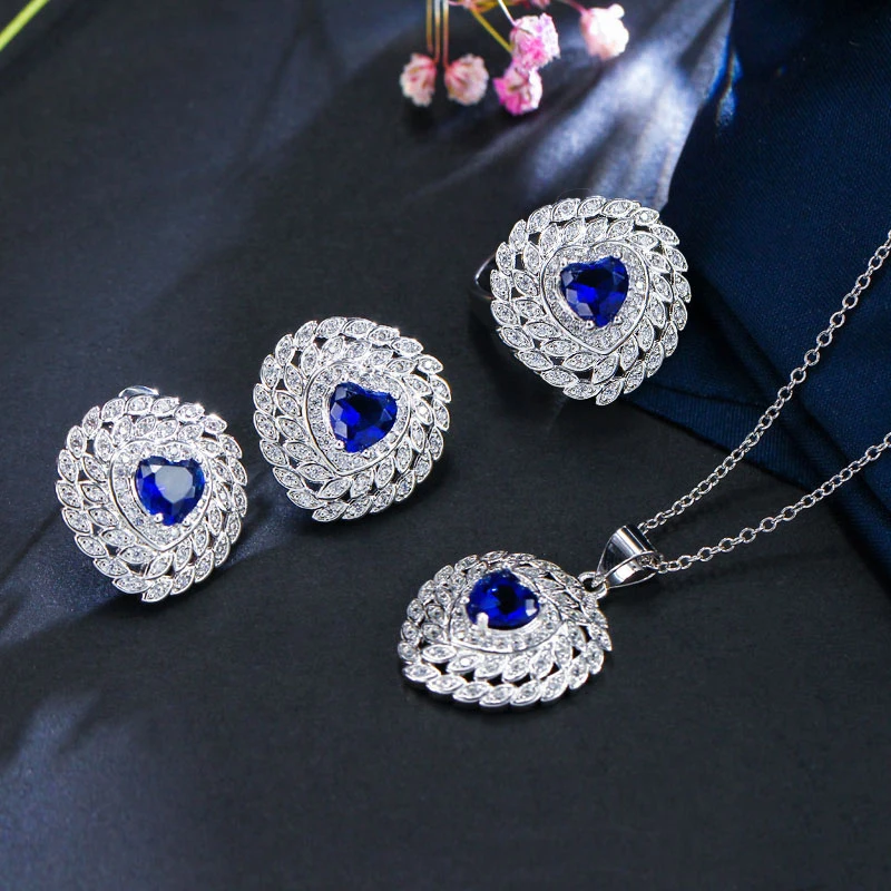 Heart 3 Piece Jewelry Set 7
