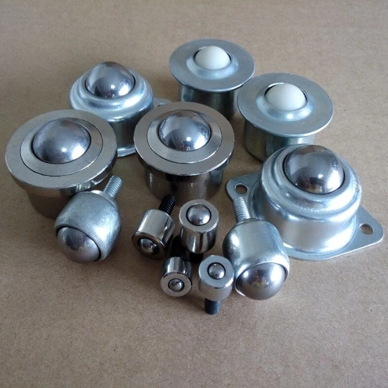 Ball transfer unit with thread term roller ball caster bearing full