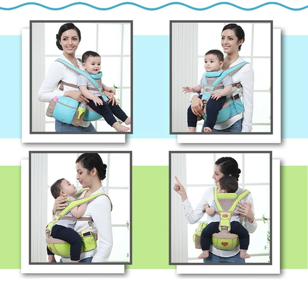 Mambo Baby Carrier накидка Хипсит Передняя переноска Хипсит детский слинг для новорожденных на бедрах одноцветная дышащая детская накидка