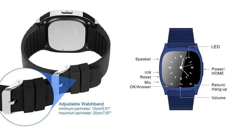 SZMDC Sport Bluetooth Smart Watch Luxury Wristwatch M26 with Dial SMS Remind Pedometer for Samsung LG HTC IOS Android Phone