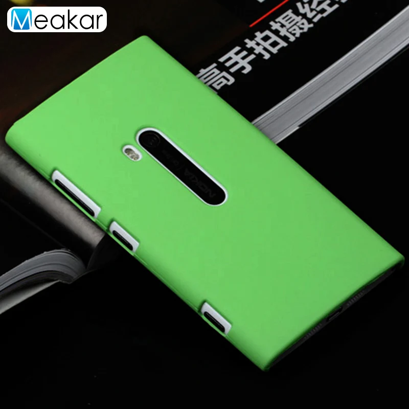 Матовый пластиковый чехол 920 для Nokia Lumia 920 чехол для Nokia Lumia чехол-лента на заднюю панель - Цвет: green