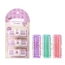 Лидер продаж 3 шт./компл. маленький Размеры щипцы для завивки волос с пружинным механизмом бигуди Пластик DIY бигуди волнистые Парикмахерские ножницы для стрижки, инструмент для укладки волос