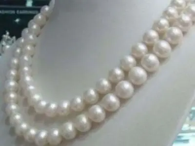 

FREE SHIPPING HOT sell new Style >>>> 8-9mm White Akoya Cultured Pearl Necklace 32" AH01