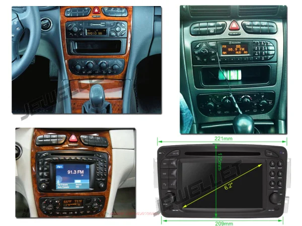 Sale 8" Octa Core IPS screen Android 9.0 Car GPS radio Navigation for Benz Clk-Class W209 W163 M/ML-Class W163 C-Class W203 0