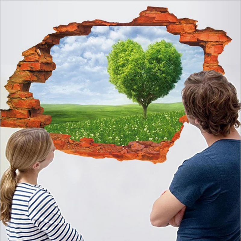 

3D Wall Stickers Fresh Grass PVC Washable Wall Decals