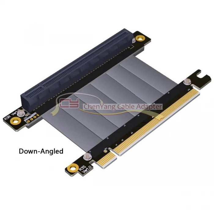 Chenyang 16x Riser To PCI-E Gen3.0 16x кабель 30 см PCI-Express PCI-E X16 удлинитель Прямоугольный дизайн локтя