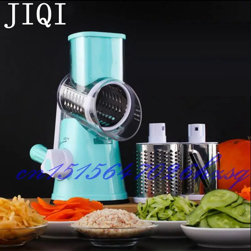 JIQI бытовая ручная многофункциональная овощерезка для кухни три круглых