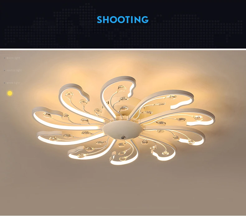 modern led chandelier ceiling lamp fixture 8
