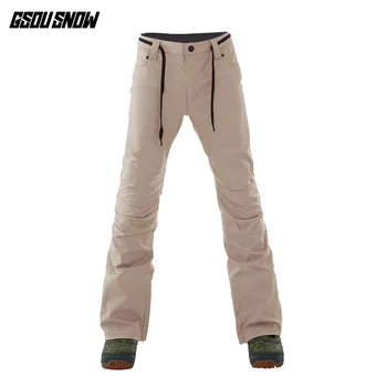 

GSOUSNOW snowboard pants men 2018 winter new style windshield and warm men outdoor ski pants S-XL