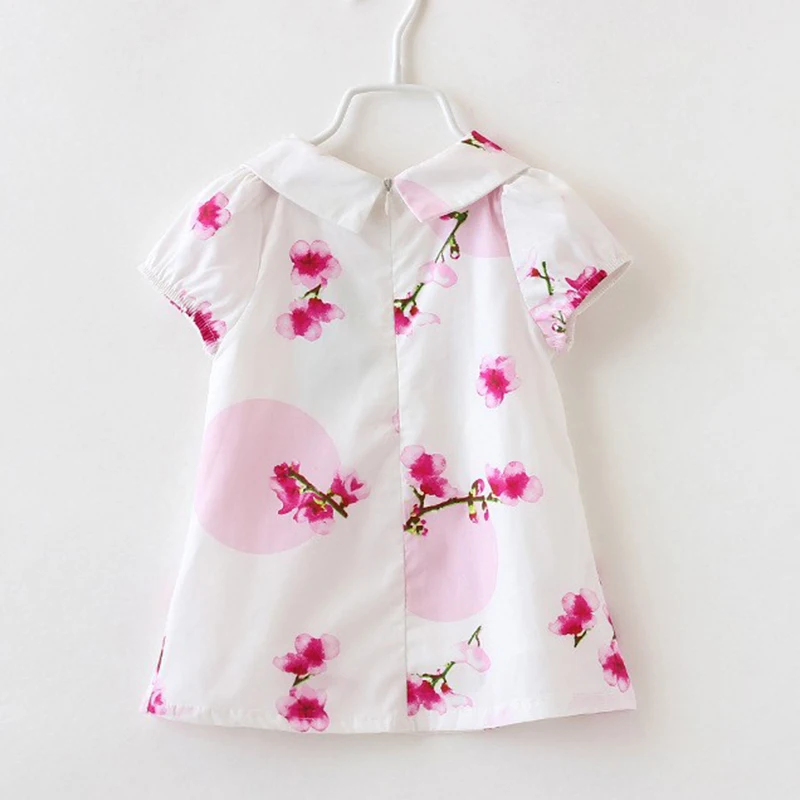 Детские блузки; Хлопковая весенняя детская розовая рубашка с отложным воротником и цветочным принтом для девочек; блузки с цветочным узором для девочек; Верхняя одежда для малышей; QT001