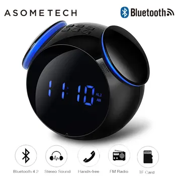 

Wireless Bluetooth Speakers Waterproof Music Alarm Smart LED Speaker Portable USB Bass Soundbar For iPhone Xiaomi LG TF FM Radio
