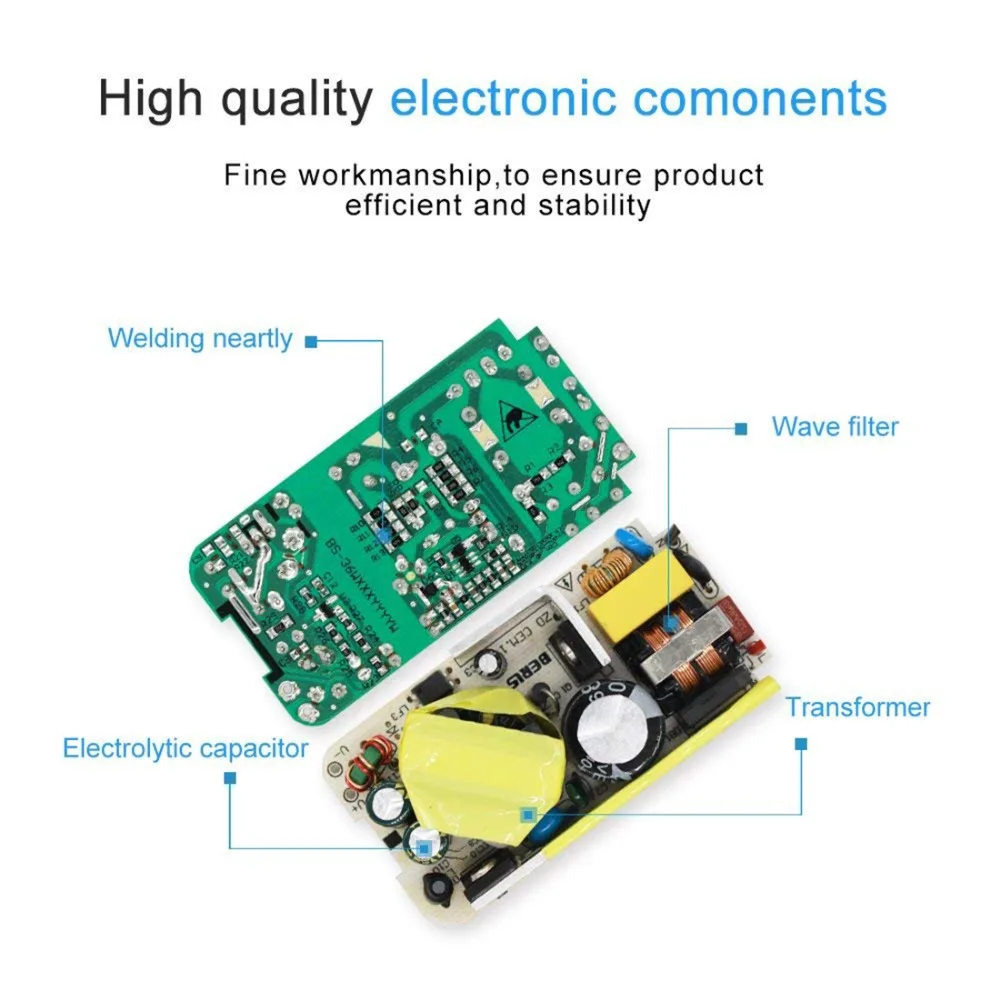 12V Мощность адаптер 1A/2A/5A/8A/10A AC100-240V для DC12V трансформатор Зарядное устройство Питание