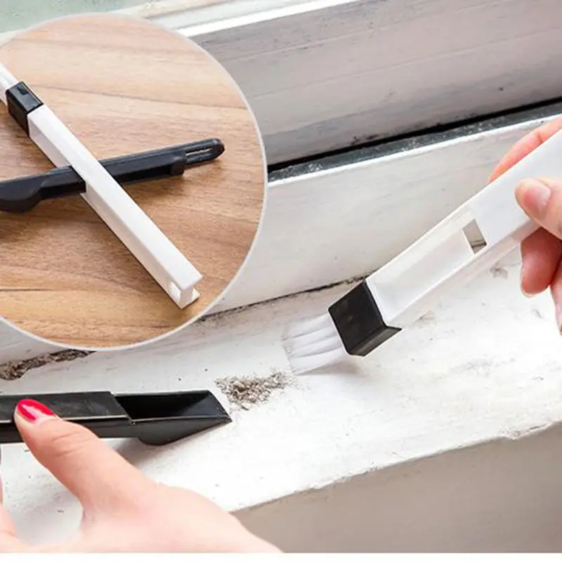 

2 in1 Multipurpose window groove cleaning brush Nook cranny household keyboard home kitchen folding brush cleaning tool