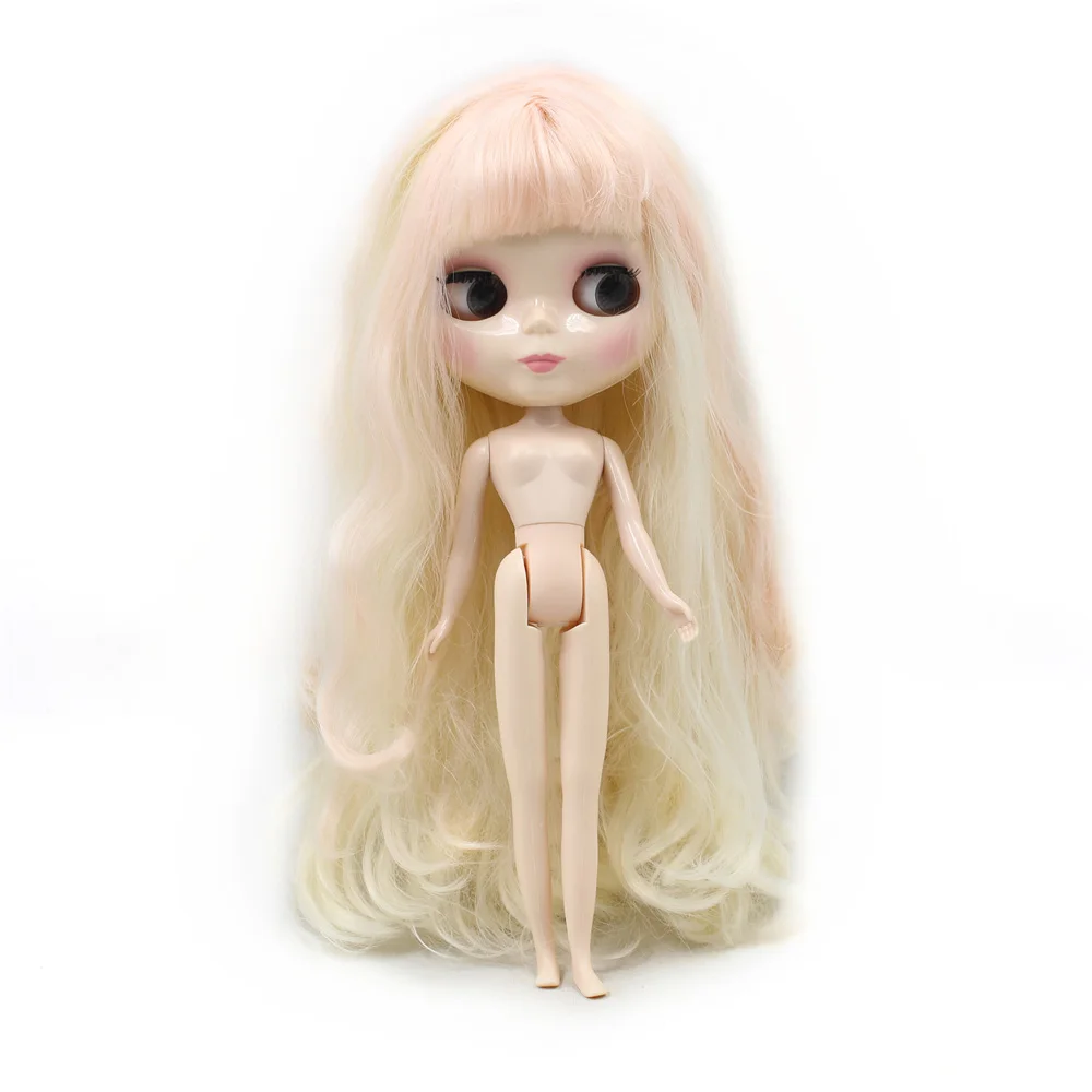 normal body Кукла Nude Blyth, шарнирное тело, подходит для творчества, макуп, лицо, куклы, игрушки для девочек, большие глаза, 1/6, blyth/bid куклы на продажу - Цвет: normal body