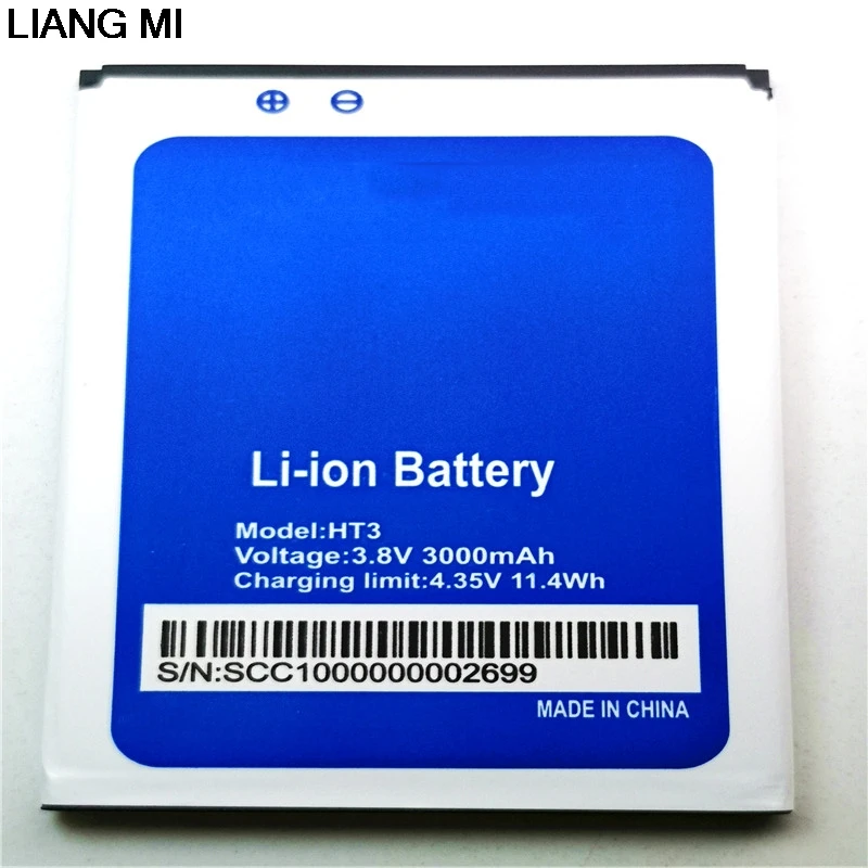 

High Quality New Backup HT3 Battery For Homtom HT3 HT3 Pro 3.8V 3000mAh Replace Mobile Phone with phone stander for gift