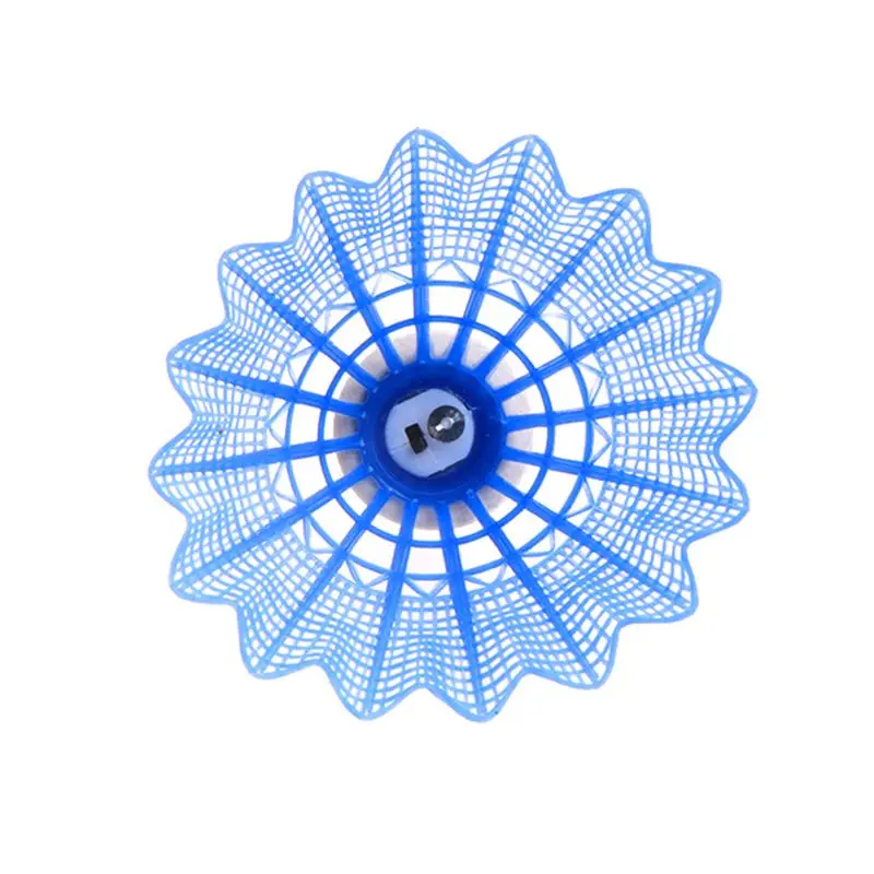 Colored Plastic LED Luminous Badminton Dark Night Glow Lighting Shuttlecock 4pcs badminton shuttlecock badminton ball