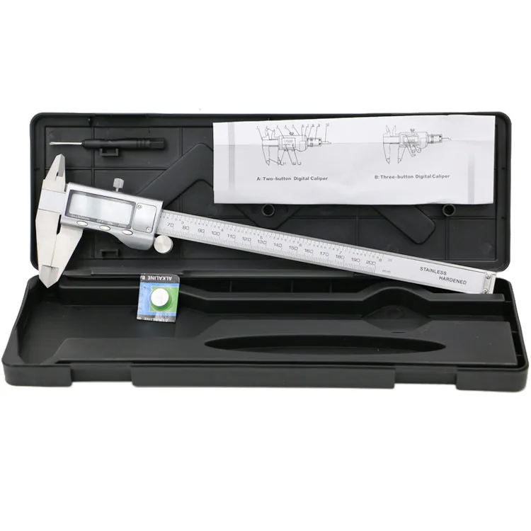 

0-200mm Vernier Caliper Oil Marking Card Stainless Steel Scale Vernier Caliper Measuring Tools