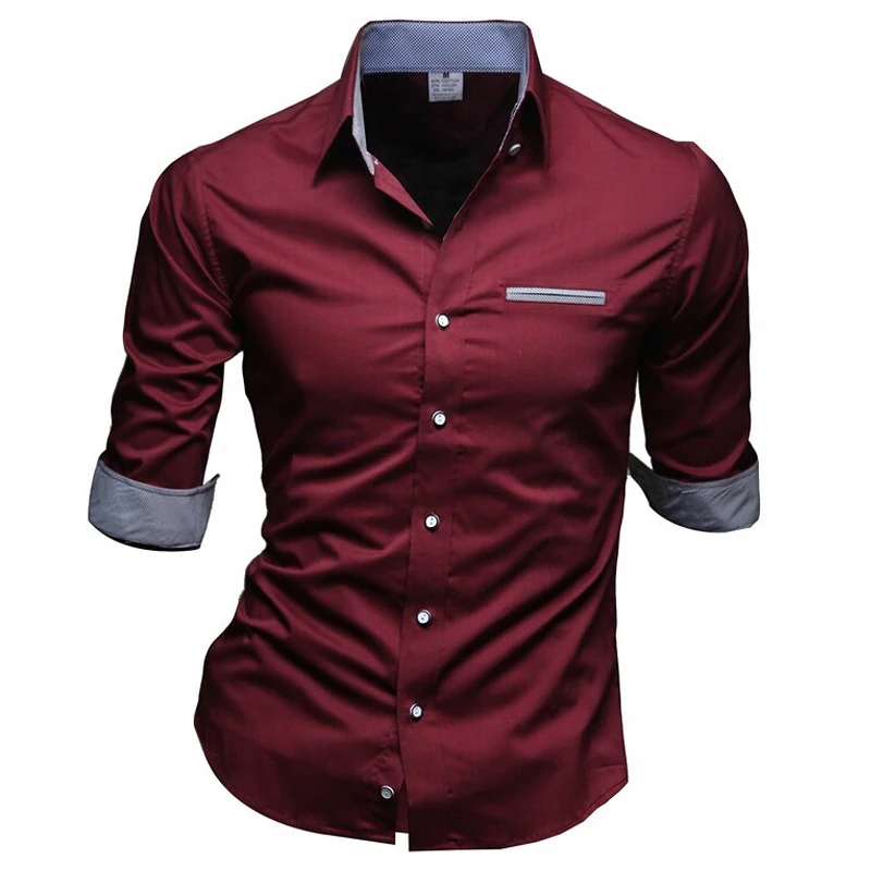 Camisa Masculina тонкий моды Для мужчин 2017 брендовая одежда Повседневное Половина рукавами Chemise Homme Однотонная одежда Camisa Masculina C14