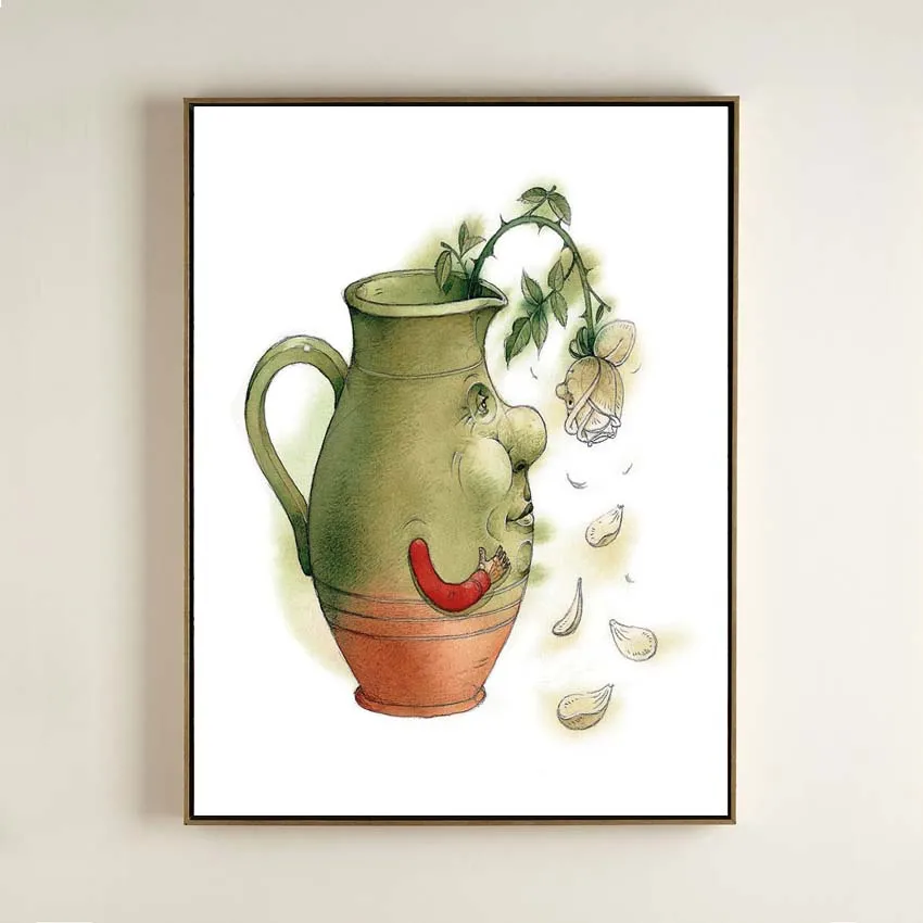 Kestutis-K-149-Jug And Rose Paintinga