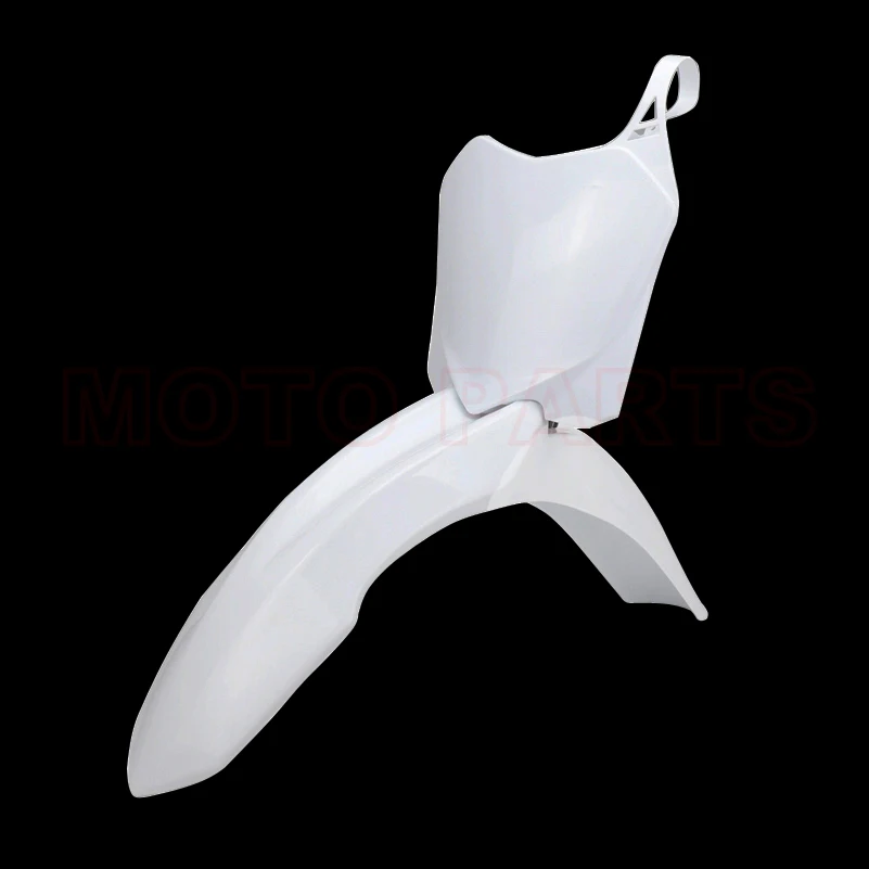 

Fender Motocross Offroad CRF450R 09-12 Plastic Front Mud Guards +Front Number Plates Name Plate