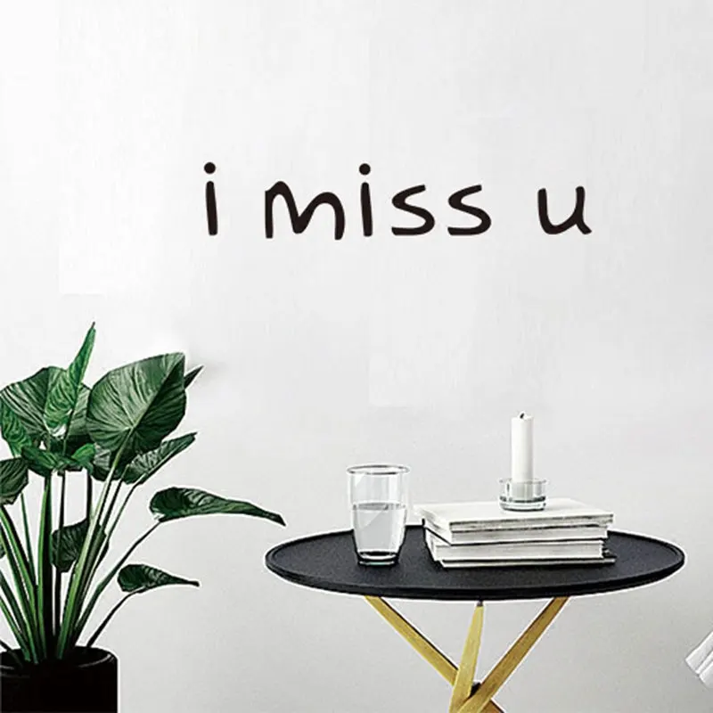 

Nordic Ins Wall Sticker I Miss You Letter Stickers Home Decoration for Kids Living Room Bedroom Wallpaper Mural Decals for Walls