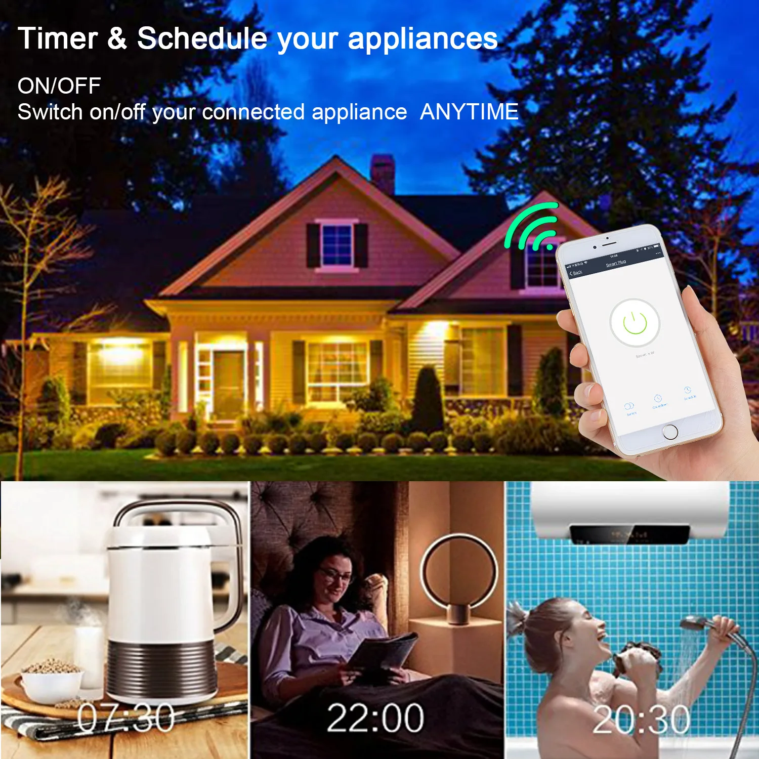  3 Piece Tuya Smart WiFi Socket Brazil Standard 16A Smart Outlet 85-220V Voice Control Via Alexa Goo - 33027818233